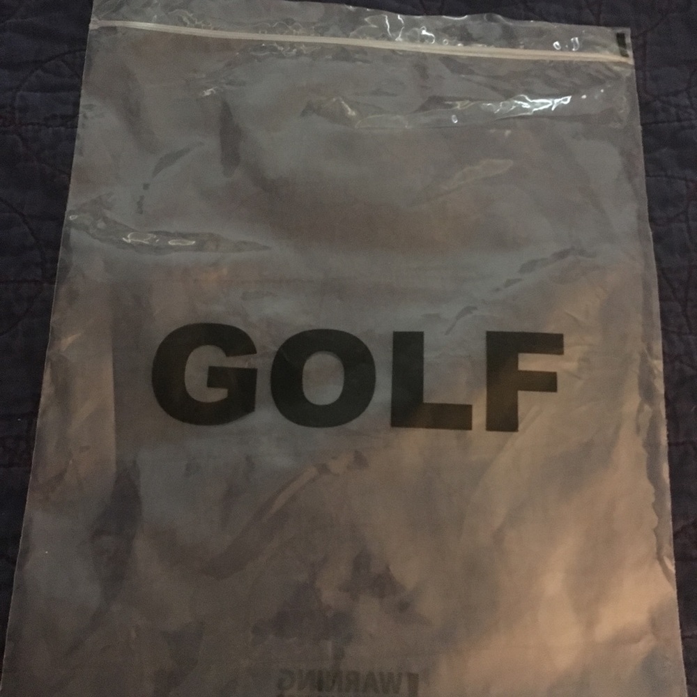 Clear plastic Golf merchandise bag